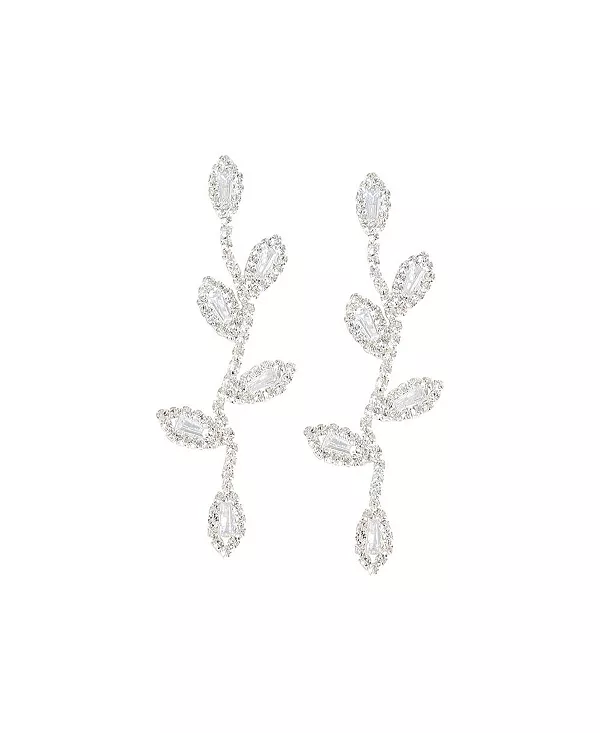 Женские серебряные серьги-подвески с листвой Sohi, silver
Женские серебряные серьги-подвески с листвой Sohi, silver