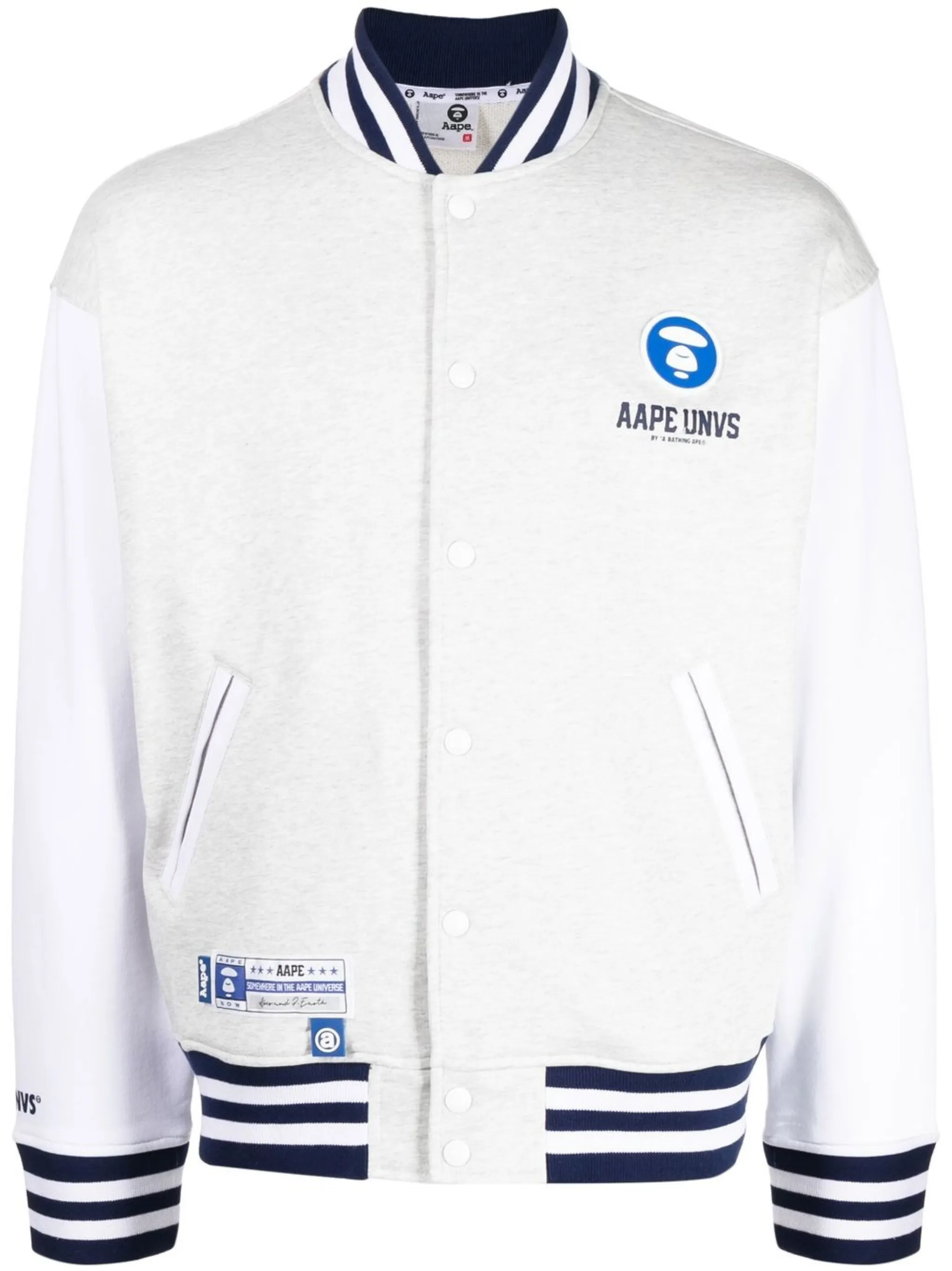 Бомбер с логотипом Aape By A Bathing Ape, белый
Бомбер с логотипом Aape By A Bathing Ape, белый
