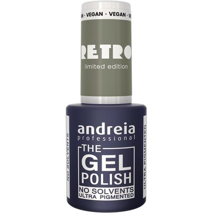 Andreia Professional The Gel Polish Гель-лак без растворителей Ретро Ограниченная коллекция Цвет RT5 Тонкий светло-серовато-зеленый