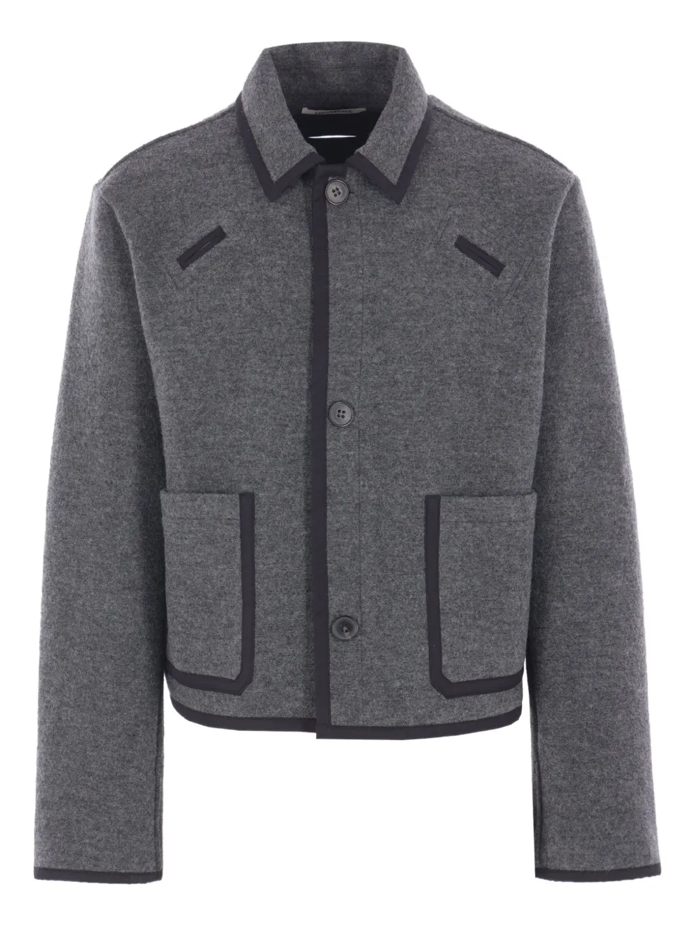 Шерстяная куртка с контрастным кантом Diomene, серый
Шерстяная куртка с контрастным кантом Diomene, серый