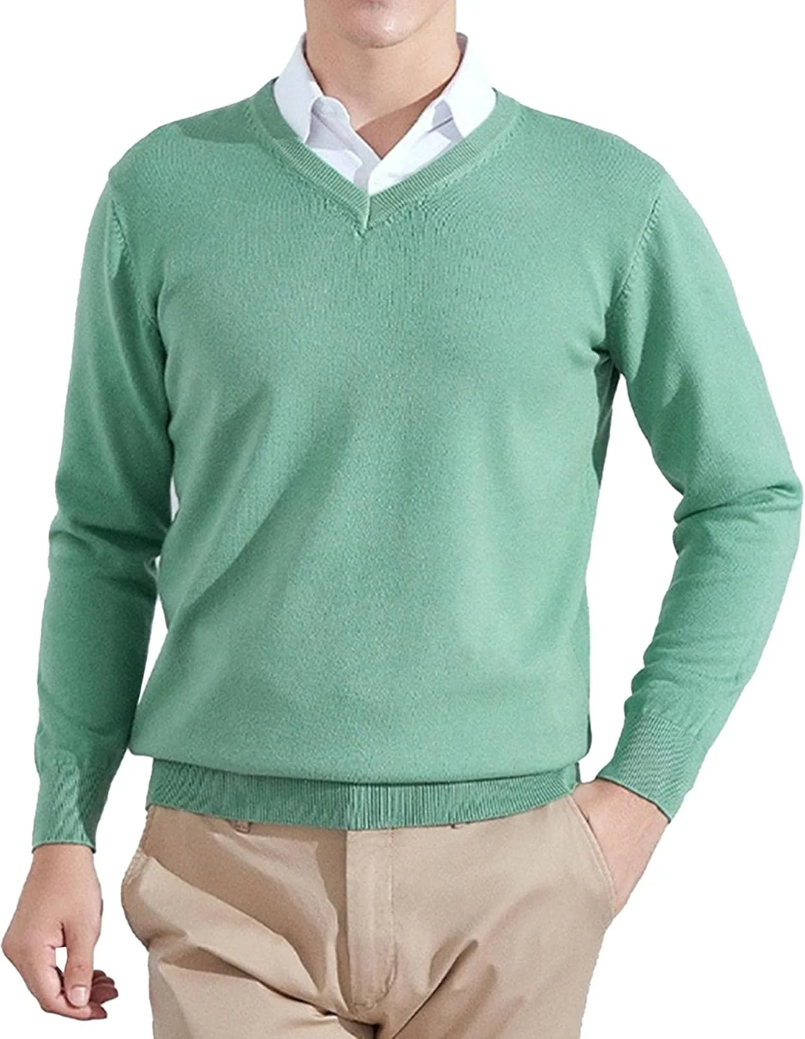 Мужской свитер V-образным вырезом Relaxed Fit
Мужской свитер V-образным вырезом Relaxed Fit