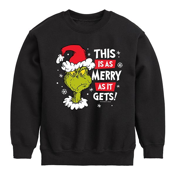 Детская толстовка Dr Seuss The Merry As It Gets Grinch, Black
Детская толстовка Dr Seuss The Merry As It Gets Grinch, Black