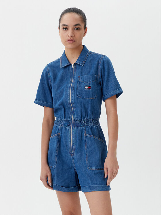 Комбинезон стандартного кроя DW0DW20371 Tommy Jeans, синий
Комбинезон стандартного кроя DW0DW20371 Tommy Jeans, синий