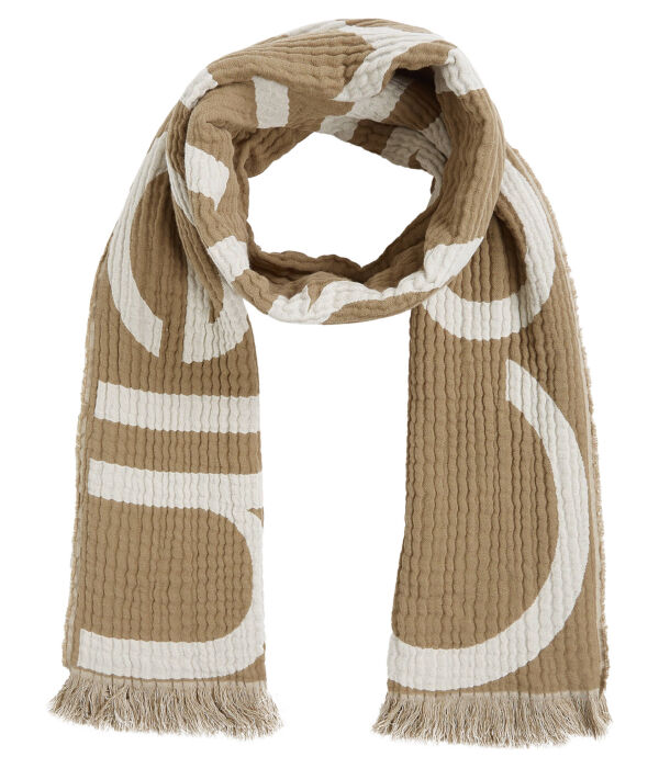 Шарф Calvin Klein, бежевый / белый
Шарф Calvin Klein, бежевый / белый