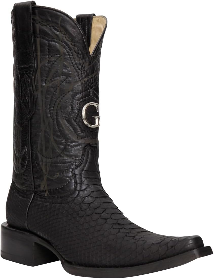 Мужские ковбойские сапоги El General из экзотической кожи питона - черные Generic
Мужские ковбойские сапоги El General из экзотической кожи питона - черные Generic