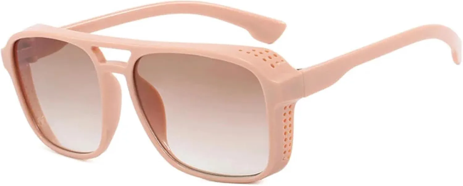 Солнцезащитные очки с двойной перемычкой для женщин, ретро-очки, защита от УФ-излучения UV400, модные оранжево-желтые очки для мужчин VVTWSSW, Pink-brown
Солнцезащитные очки с двойной перемычкой для женщин, ретро-очки, защита от УФ-излучения UV400, модные оранжево-желтые очки для мужчин VVTWSSW, Pink-brown