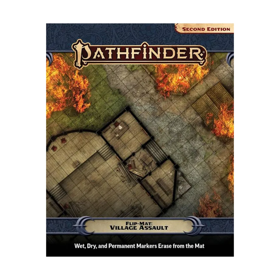 Флип-мат - Нападение на деревню, Pathfinder Roleplaying Game (2nd Edition) - Flip-Mats & Flip-Tiles
Флип-мат - Нападение на деревню, Pathfinder Roleplaying Game (2nd Edition) - Flip-Mats & Flip-Tiles
