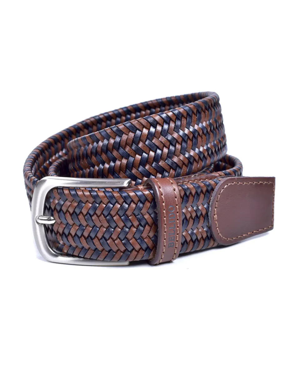 Мужской кожаный ремень с разноцветной плетением Miguel Bellido, мультиколор
Мужской кожаный ремень с разноцветной плетением Miguel Bellido, мультиколор