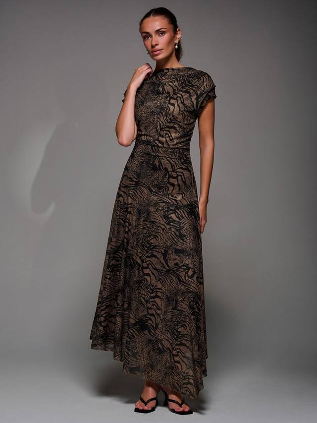 Асимметрильное платье миди с драпированным вырезом Jolie Moi, Brown Animal
Асимметрильное платье миди с драпированным вырезом Jolie Moi, Brown Animal