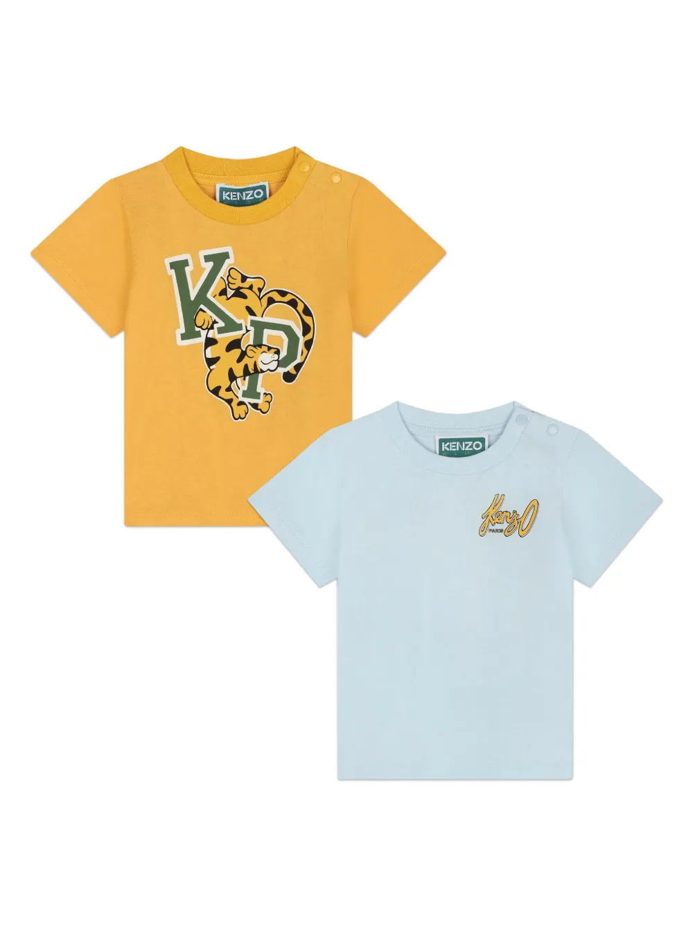 Комплект из двух футболок с логотипом Kenzo Kids, синий
Комплект из двух футболок с логотипом Kenzo Kids, синий