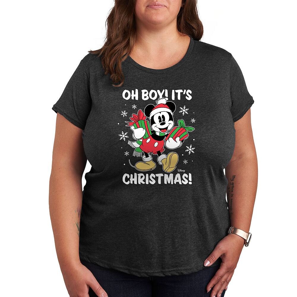 Футболка Disney's Mickey Mouse Plus Oh Boy It's Christmas с рисунком, цвет Heather Charcoal
Футболка Disney's Mickey Mouse Plus Oh Boy It's Christmas с рисунком, цвет Heather Charcoal
