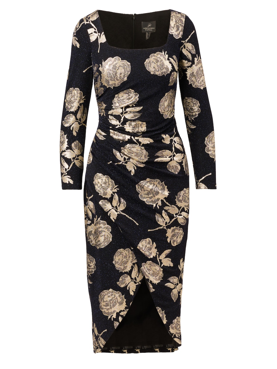 Коктейльное платье Adrianna Papell Floral Metallic Knit Midi Dress, темно-синий
Коктейльное платье Adrianna Papell Floral Metallic Knit Midi Dress, темно-синий