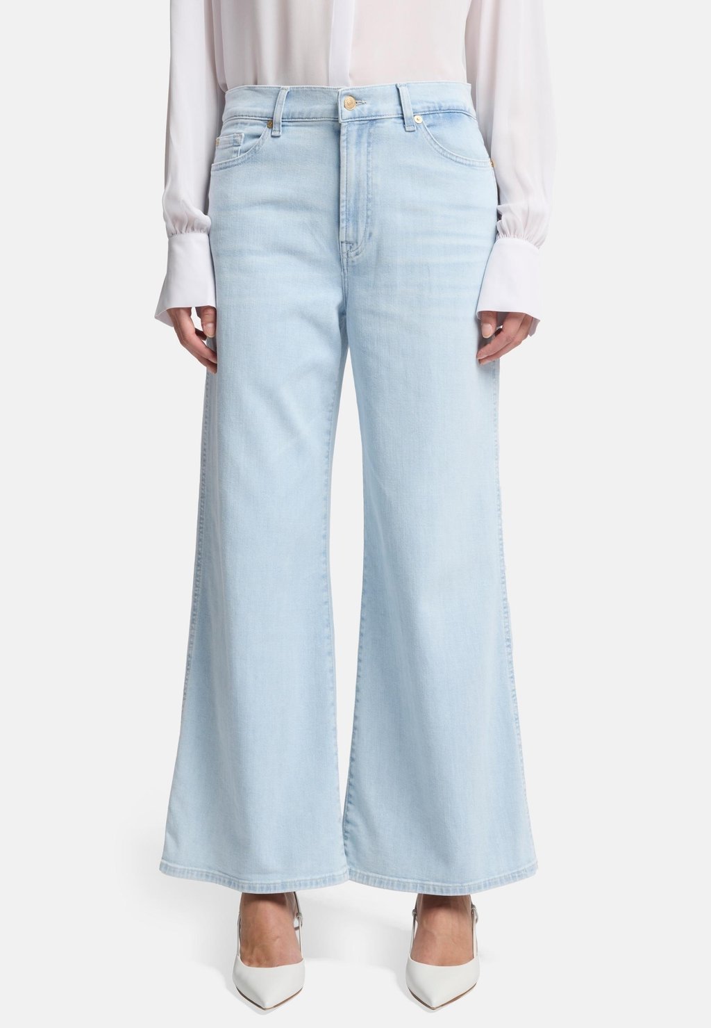 Расклешенные джинсы WIDE LEG LOTTA CROPPED 7 for all mankind, светло-голубой
Расклешенные джинсы WIDE LEG LOTTA CROPPED 7 for all mankind, светло-голубой