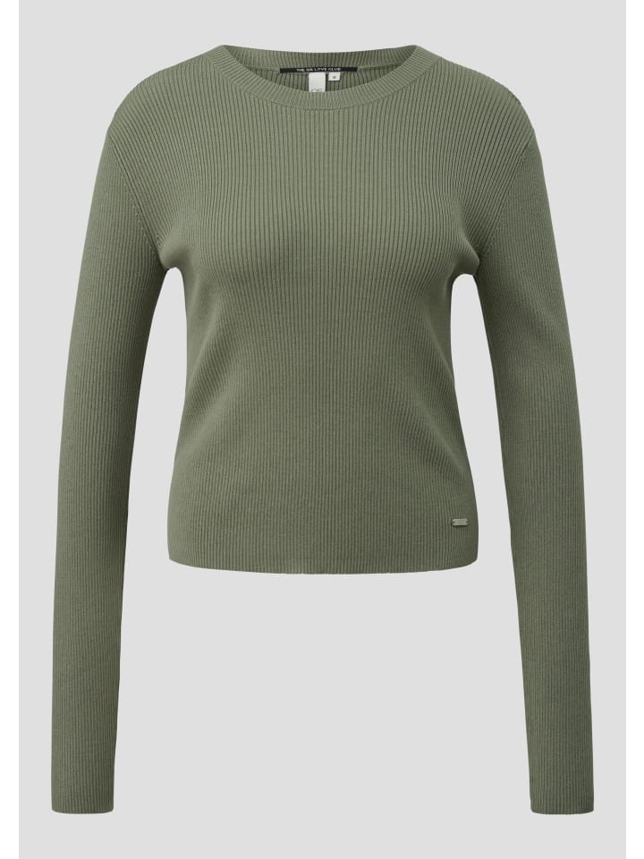 QS Вязаный свитер цвета 7927_темно-зеленый шалфей
QS Вязаный свитер цвета 7927_темно-зеленый шалфей