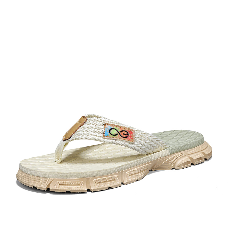 Износостойкие мужские шлепанцы LINGPAO, Beige 
Износостойкие мужские шлепанцы LINGPAO, Beige