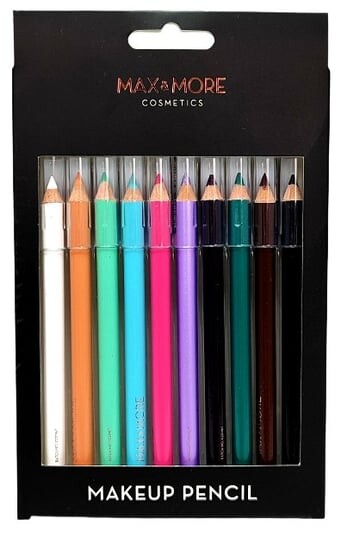 Карандаши для макияжа, 10 цветов Max & More
Карандаши для макияжа, 10 цветов Max & More