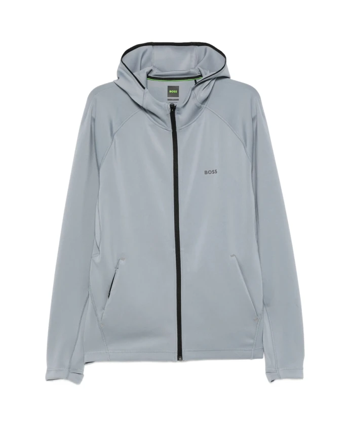 Серая толстовка на молнии с логотипом Hugo, синий
Серая толстовка на молнии с логотипом Hugo, синий