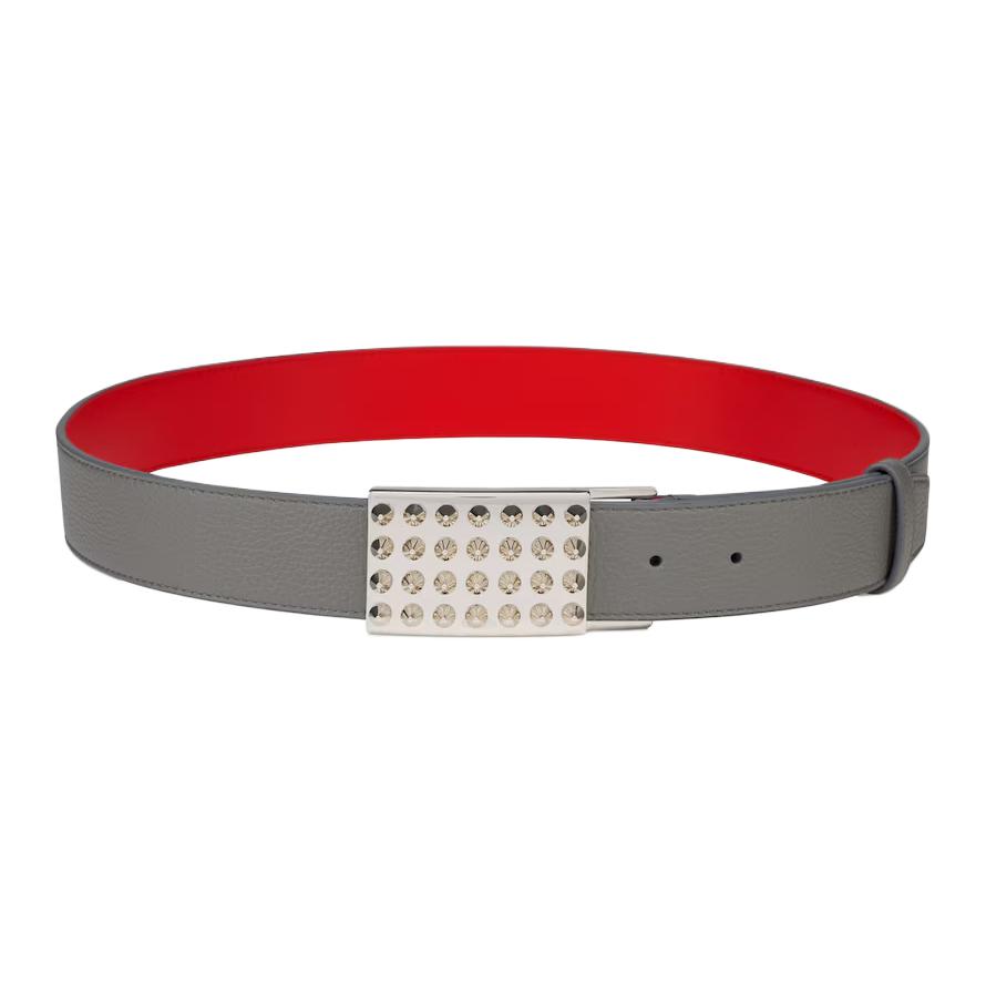 Ремень с шипами и пряжкой Christian Louboutin, Серый, Ремень с шипами и пряжкой Christian Louboutin
Ремень с шипами и пряжкой Christian Louboutin, Серый, Ремень с шипами и пряжкой Christian Louboutin