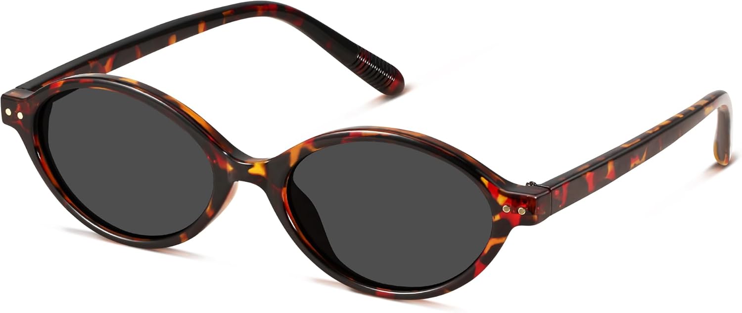 Солнцезащитные очки GRFISIA Retro Oval для женщин, модные винтажные дизайнерские очки в стиле 90-х и Y2K, защита от УФ-излучения UV400, (1pcs) Tortoise Frame Gray Lens
Солнцезащитные очки GRFISIA Retro Oval для женщин, модные винтажные дизайнерские очки в стиле 90-х и Y2K, защита от УФ-излучения UV400, (1pcs) Tortoise Frame Gray Lens