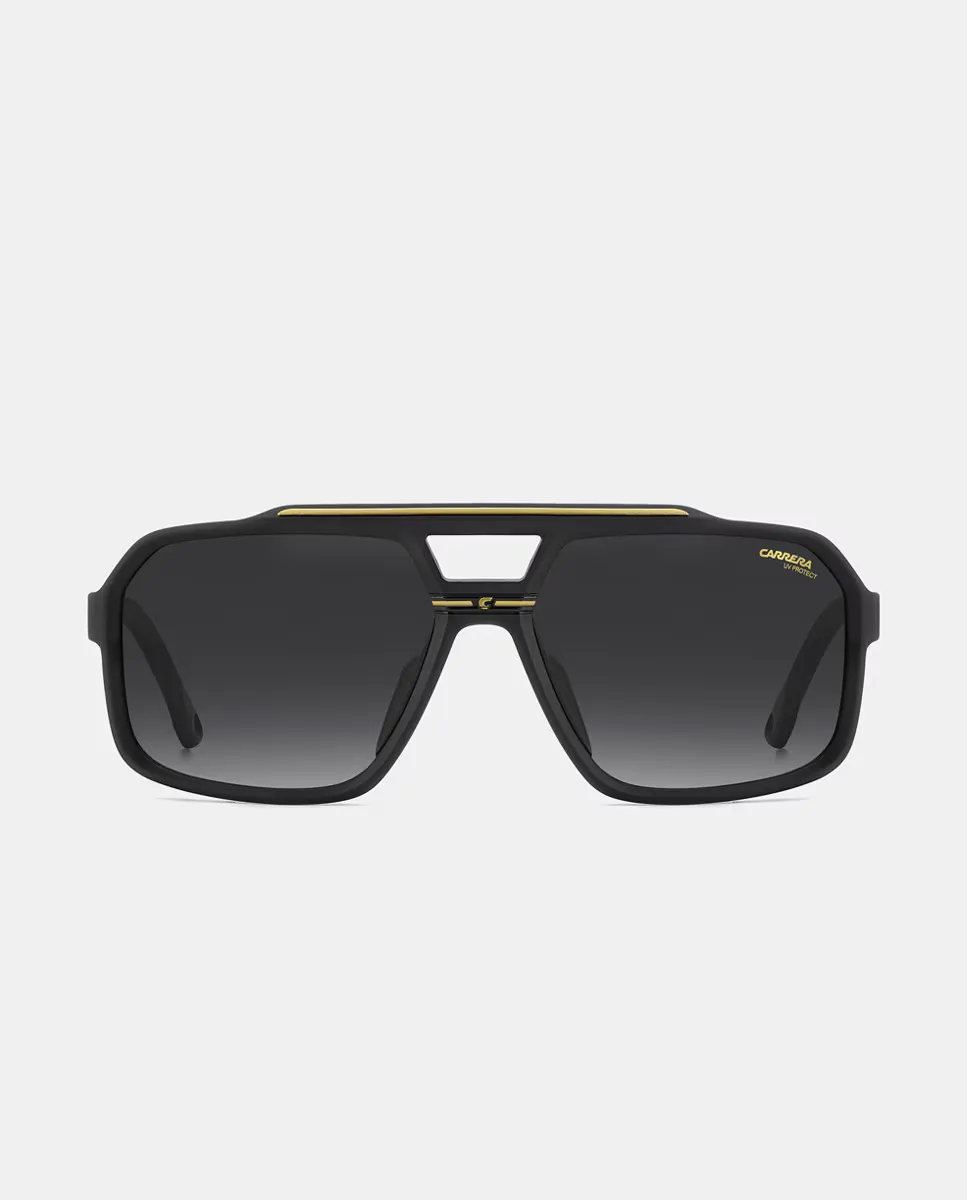 Прямоугольные мужские солнцезащитные очки из полиамида с градиентными линзами Carrera, черный
Прямоугольные мужские солнцезащитные очки из полиамида с градиентными линзами Carrera, черный