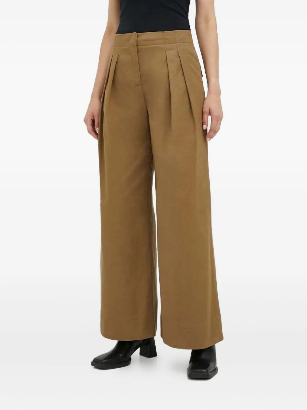 Широкие брюки со складками Lovechild, коричневый
Широкие брюки со складками Lovechild, коричневый