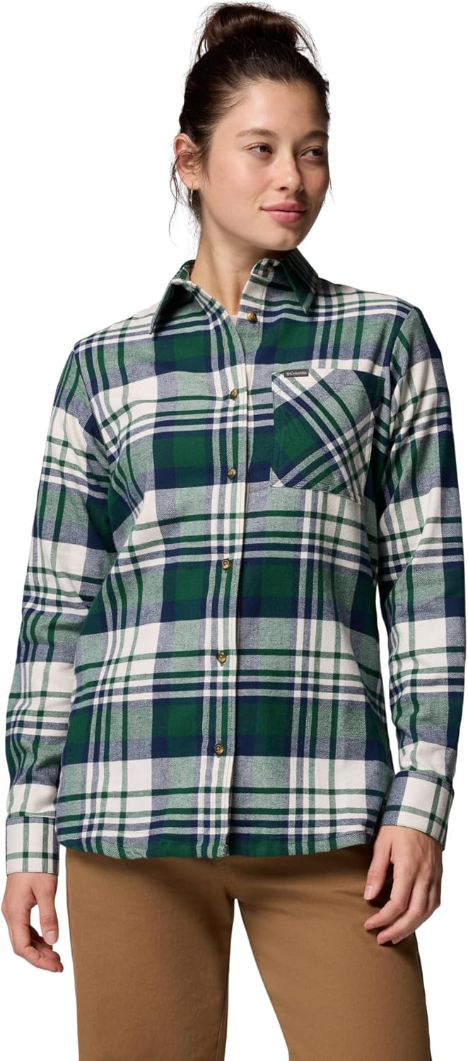 Columbia Women's Calico Basin фланелевая рубашка с длинным рукавом, Rain Forest Multiplaid
Columbia Women's Calico Basin фланелевая рубашка с длинным рукавом, Rain Forest Multiplaid
