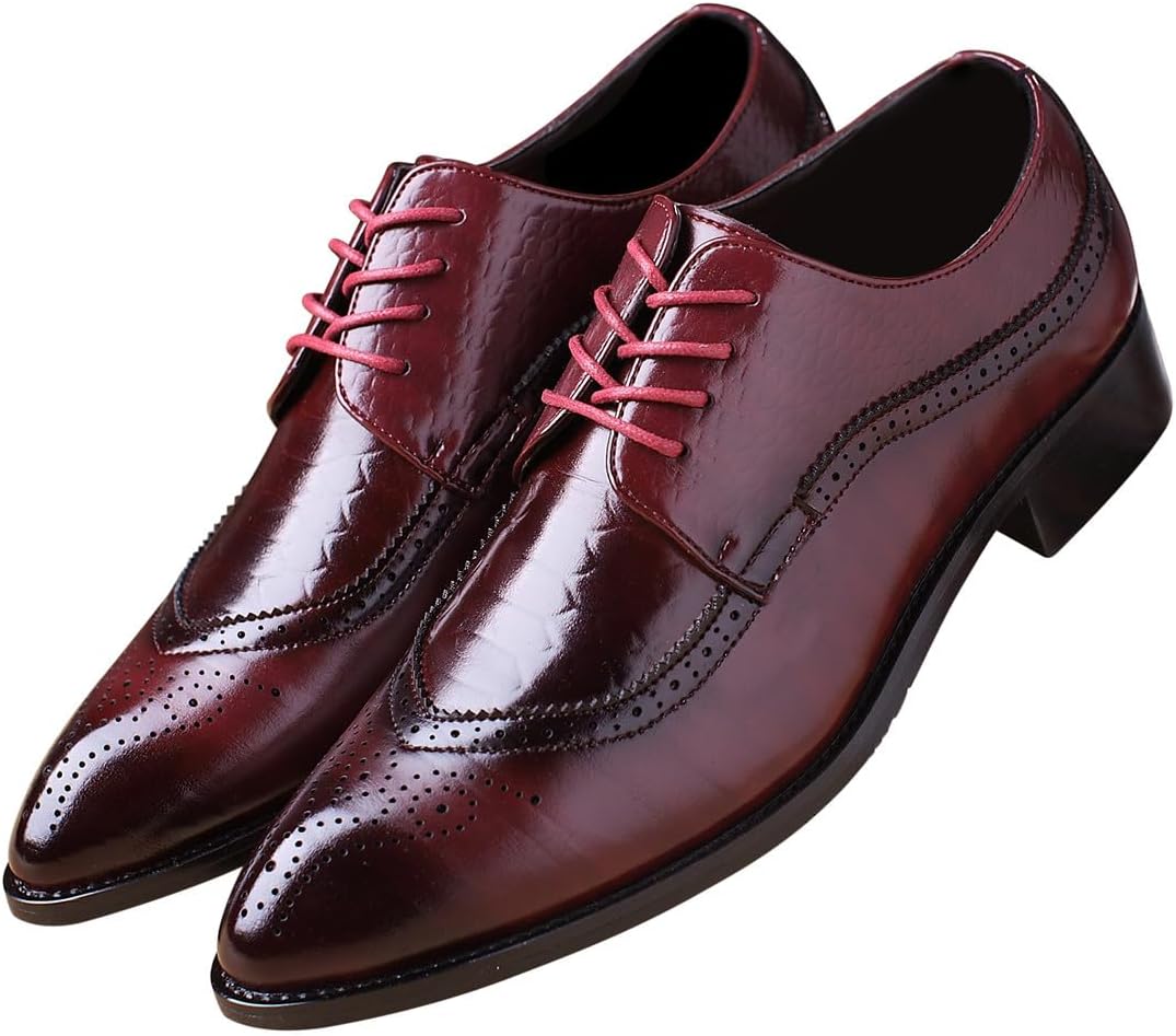 Мужские оксфорды с крылышками, формальные кожаные туфли для выпускного, свадьбы и торжественных мероприятий Santimon, красный
Мужские оксфорды с крылышками, формальные кожаные туфли для выпускного, свадьбы и торжественных мероприятий Santimon, красный