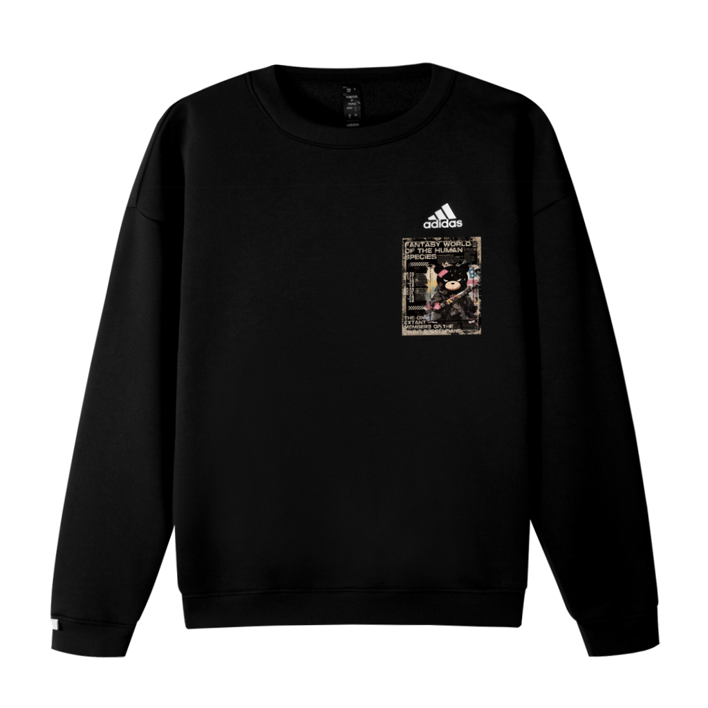 Свитшот Unisex с 3 полосками Adidas, черный
Свитшот Unisex с 3 полосками Adidas, черный