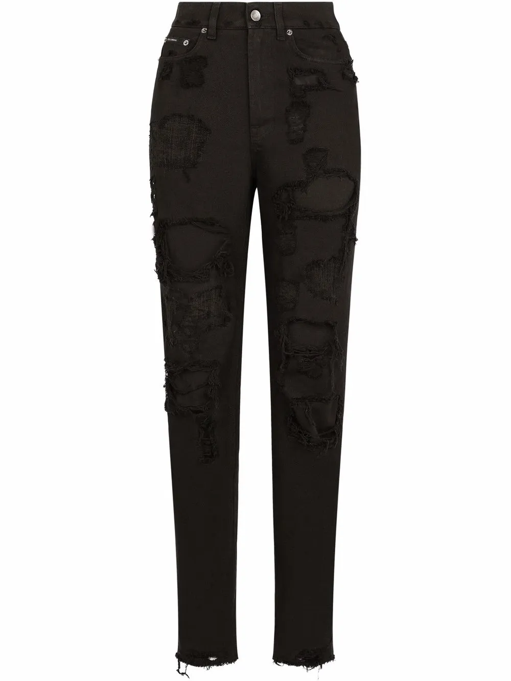 Джинсы бойфренды с эффектом потертости DOLCE & GABBANA, черный
Джинсы бойфренды с эффектом потертости DOLCE & GABBANA, черный