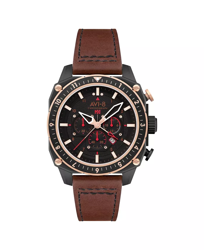 Мужские часы Hawker Hunter Atlas Dual-Time Chronograph с коричневым кожаным ремешком, 44 мм AVI-8, Черный, Мужские часы Hawker Hunter Atlas Dual-Time Chronograph с коричневым кожаным ремешком, 44 мм AVI-8
Мужские часы Hawker Hunter Atlas Dual-Time Chronograph с коричневым кожаным ремешком, 44 мм AVI-8, Черный, Мужские часы Hawker Hunter Atlas Dual-Time Chronograph с коричневым кожаным ремешком, 44 мм AVI-8