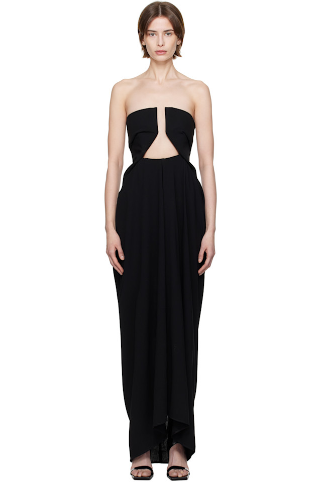 Голливудское платье макси с амфорным вырезом Rick Owens, черный
Голливудское платье макси с амфорным вырезом Rick Owens, черный