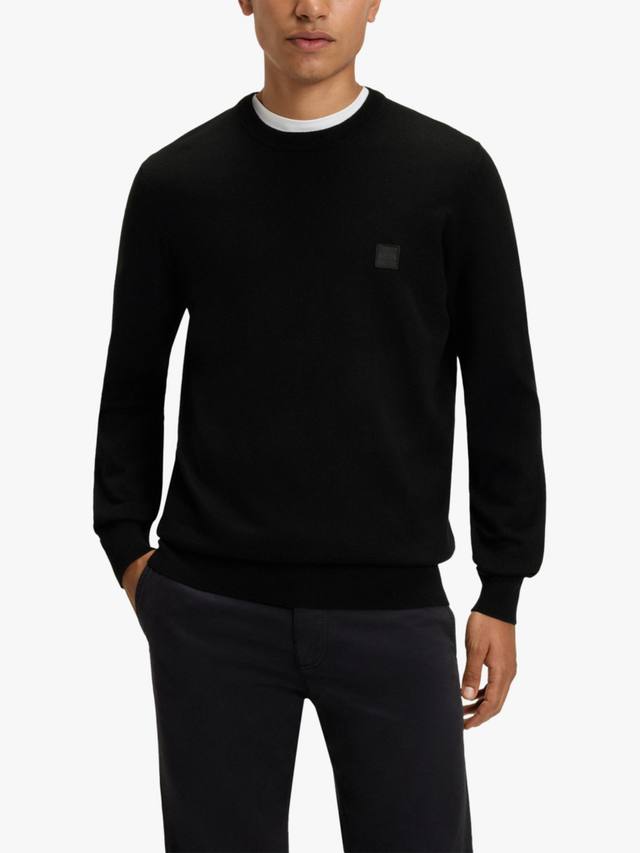 BOSS Kanovano джемпер с круглым вырезом из хлопка и кашемира HUGO BOSS, Black
BOSS Kanovano джемпер с круглым вырезом из хлопка и кашемира HUGO BOSS, Black