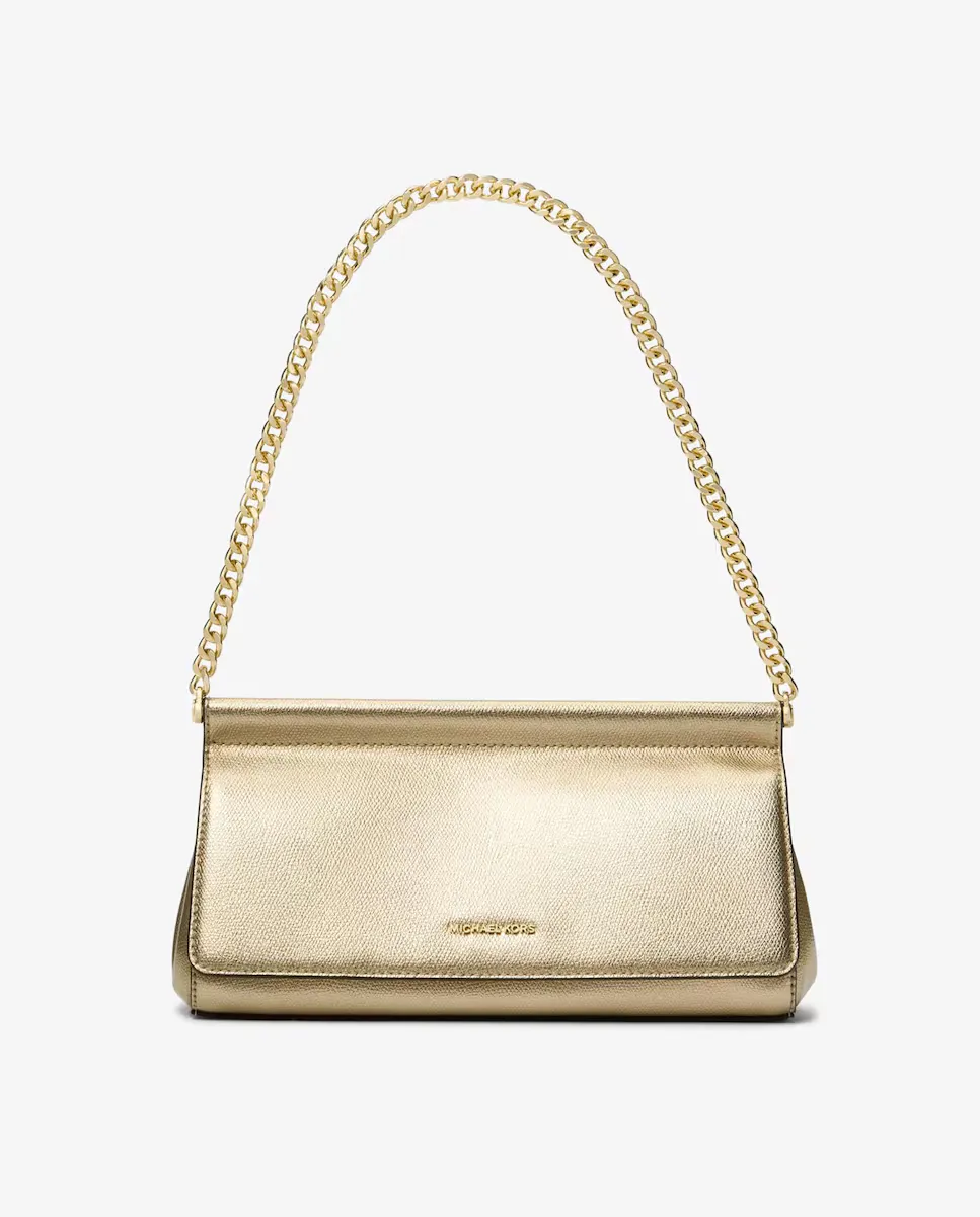 Сумка-кошелек из карминовой кожи Michael Michael Kors, золотой 
Сумка-кошелек из карминовой кожи Michael Michael Kors, золотой