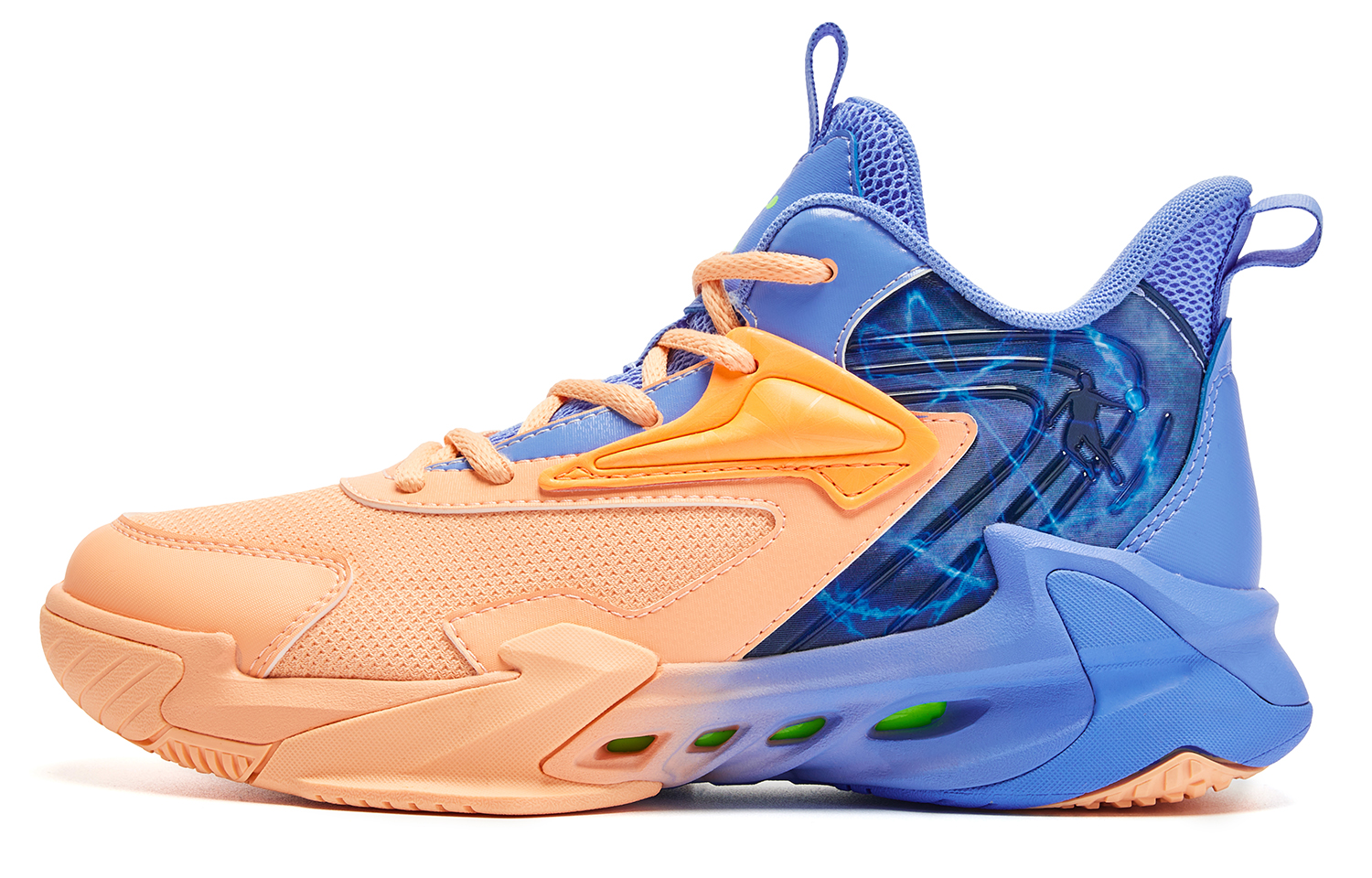 QIAODAN Детские баскетбольные кроссовки с низкой амортизацией, износостойкие, оранжево-синие
QIAODAN Детские баскетбольные кроссовки с низкой амортизацией, износостойкие, оранжево-синие