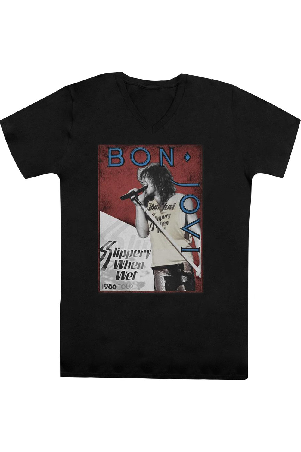 Футболка/футболка Bon Jovi 86 Tour с коротким рукавом и V-образным вырезом для взрослых из премиального хлопка Gildan, черный
Футболка/футболка Bon Jovi 86 Tour с коротким рукавом и V-образным вырезом для взрослых из премиального хлопка Gildan, черный