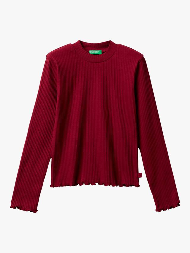 Детская футболка с длинными рукавами и оборкой из хлопковой смеси Benetton, Red
Детская футболка с длинными рукавами и оборкой из хлопковой смеси Benetton, Red