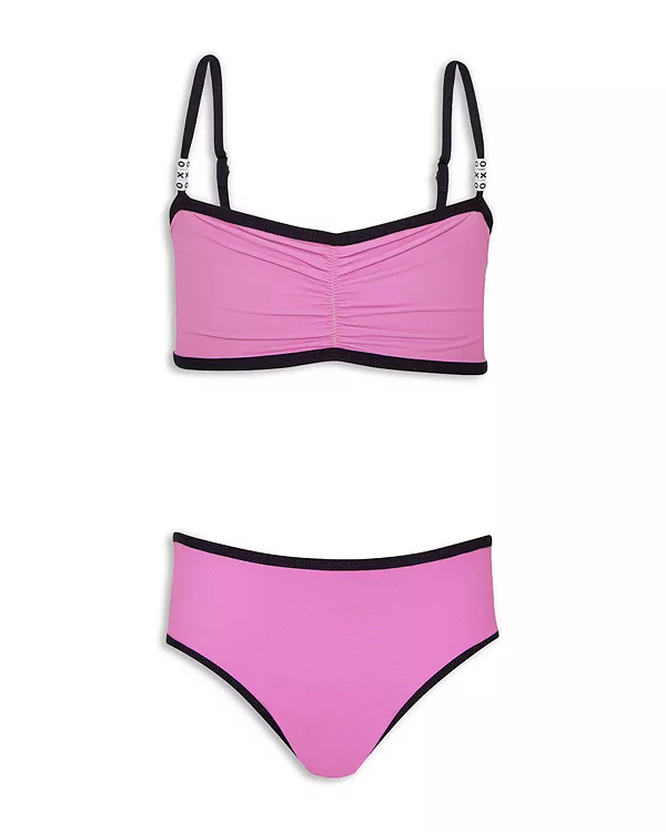 Детский купальник из двух частей с бисерной отделкой xoxo - для малышей и детей постарше. Pq Swim, розовый
Детский купальник из двух частей с бисерной отделкой xoxo - для малышей и детей постарше. Pq Swim, розовый