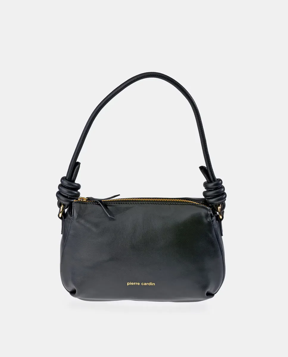 Сумка-хобо с плечевым ремнем из черной кожи Pierre Cardin, черный
Сумка-хобо с плечевым ремнем из черной кожи Pierre Cardin, черный
