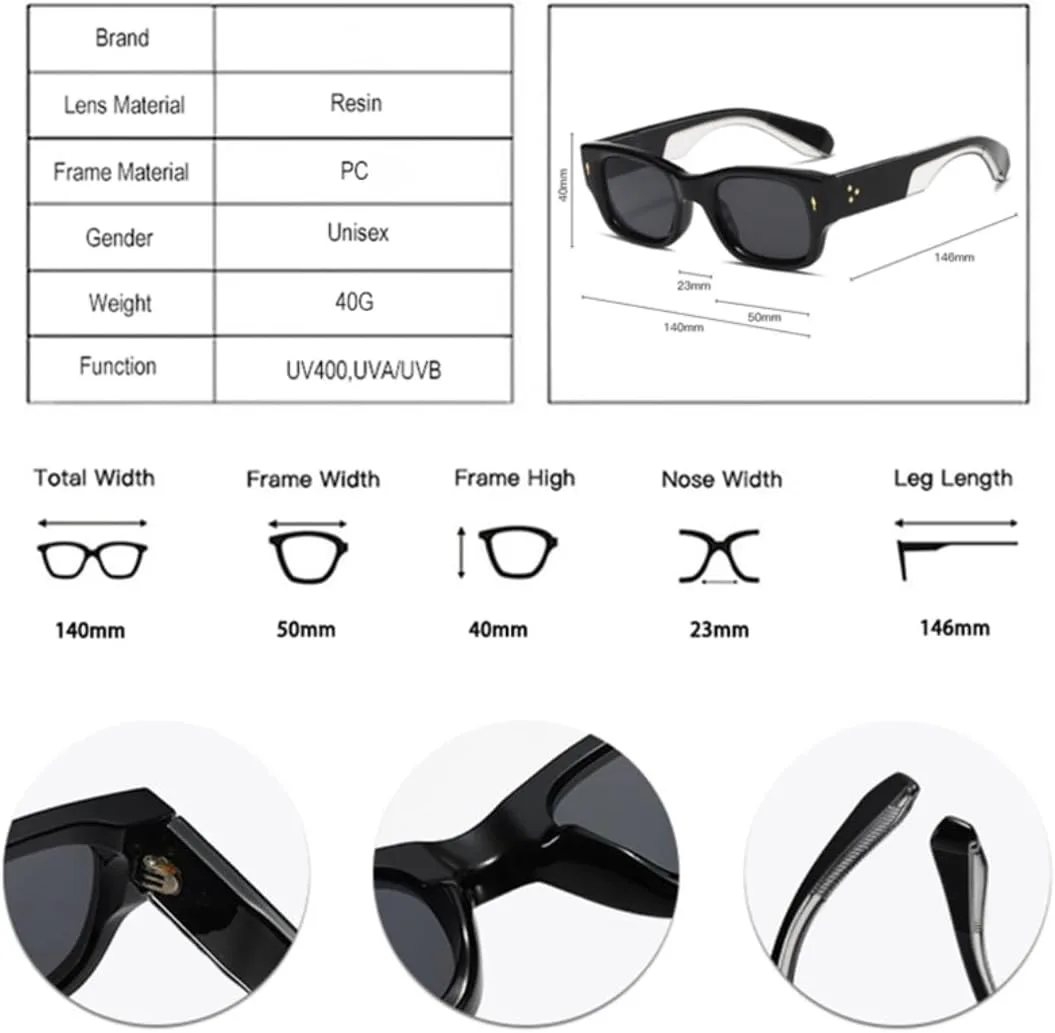 Винтажные солнцезащитные очки для женщин, модные, с заклепками, с широкими дужками, мужские, в стиле панк, двухцветные, UV400 UUPTTPL, Blue Gray Gradient
Винтажные солнцезащитные очки для женщин, модные, с заклепками, с широкими дужками, мужские, в стиле панк, двухцветные, UV400 UUPTTPL, Blue Gray Gradient