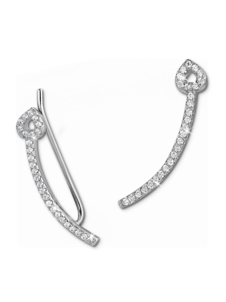 SilberDream Серьги-каффы из серебра 925 пробы в форме сердца, зажим для уха
SilberDream Серьги-каффы из серебра 925 пробы в форме сердца, зажим для уха