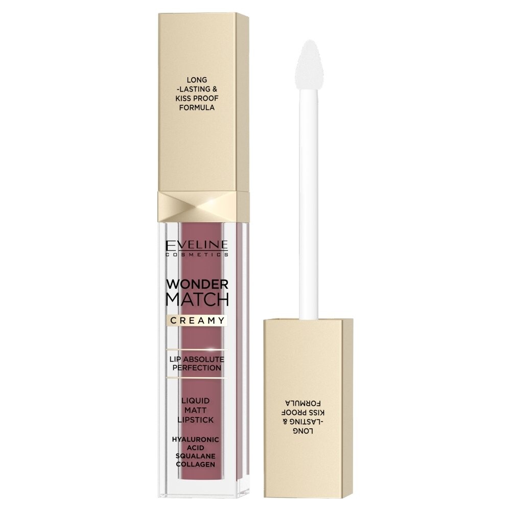 Eveline Cosmetics, Wonder Match, матовая жидкая губная помада, 02 конфеты, 6,8 мл
Eveline Cosmetics, Wonder Match, матовая жидкая губная помада, 02 конфеты, 6,8 мл
