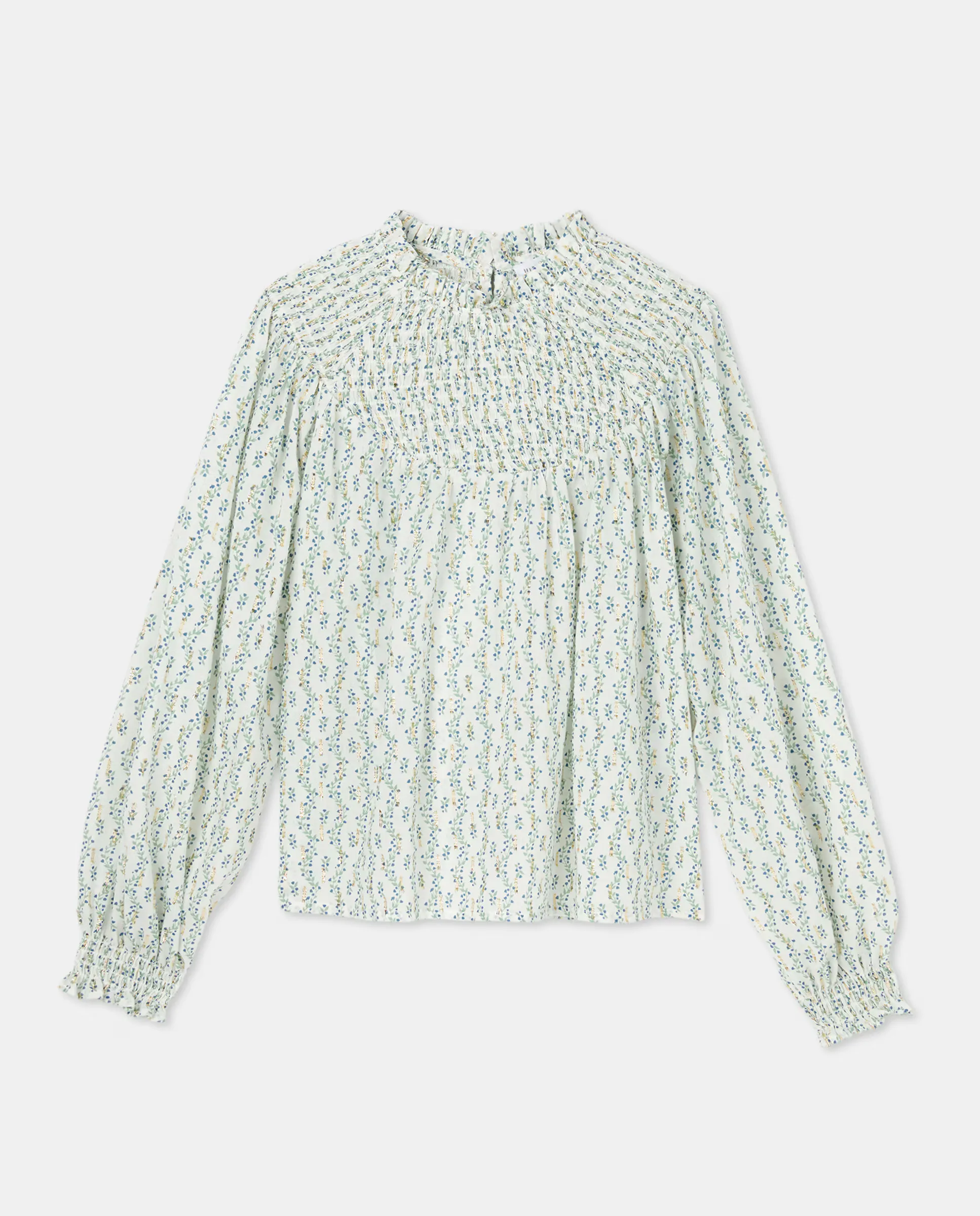 Романтическая блуза с длинными рукавами из ткани dobby с резинками на воротнике-стойке Kids El Corte Inglés, белый
Романтическая блуза с длинными рукавами из ткани dobby с резинками на воротнике-стойке Kids El Corte Inglés, белый