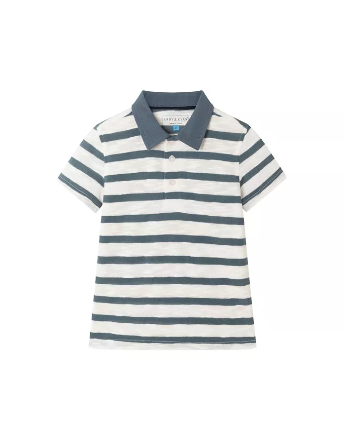 Футболка-поло в полоску для мальчиков и девочек, темно-синяя, для малышей/детей Andy & Evan, синий
Футболка-поло в полоску для мальчиков и девочек, темно-синяя, для малышей/детей Andy & Evan, синий