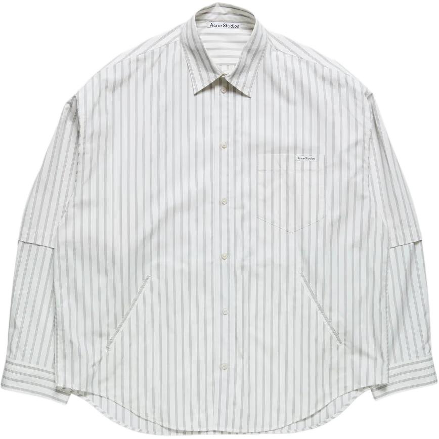 Мужская рубашка с двойным рукавом и пуговицами, коллекция SS26 Acne Studios, белый
Мужская рубашка с двойным рукавом и пуговицами, коллекция SS26 Acne Studios, белый