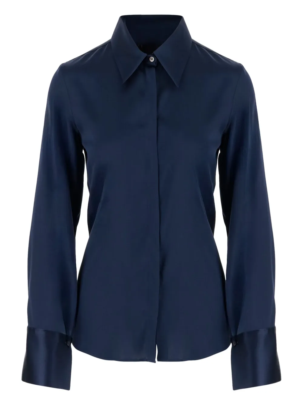 Шелковая рубашка с острым воротником F.It, синий
Шелковая рубашка с острым воротником F.It, синий