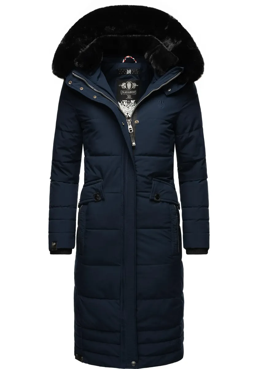 Зимнее пальто Наваху "Фахмия", элегантное стеганое пальто с капюшоном из мягкого искусственного меха Navahoo, синий
Зимнее пальто Наваху "Фахмия", элегантное стеганое пальто с капюшоном из мягкого искусственного меха Navahoo, синий