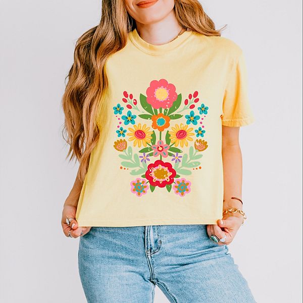 Кроп-топ с принтом в стиле фолк-арт Simply Sage Market
Кроп-топ с принтом в стиле фолк-арт Simply Sage Market