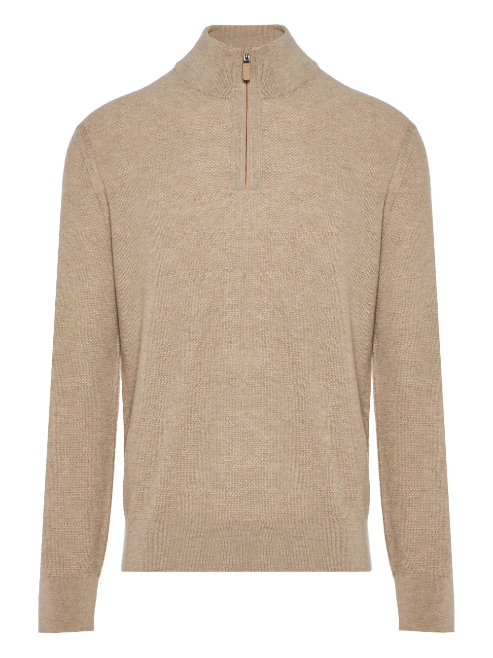 Свитер с воротником на молнии Zegna, бежевый
Свитер с воротником на молнии Zegna, бежевый