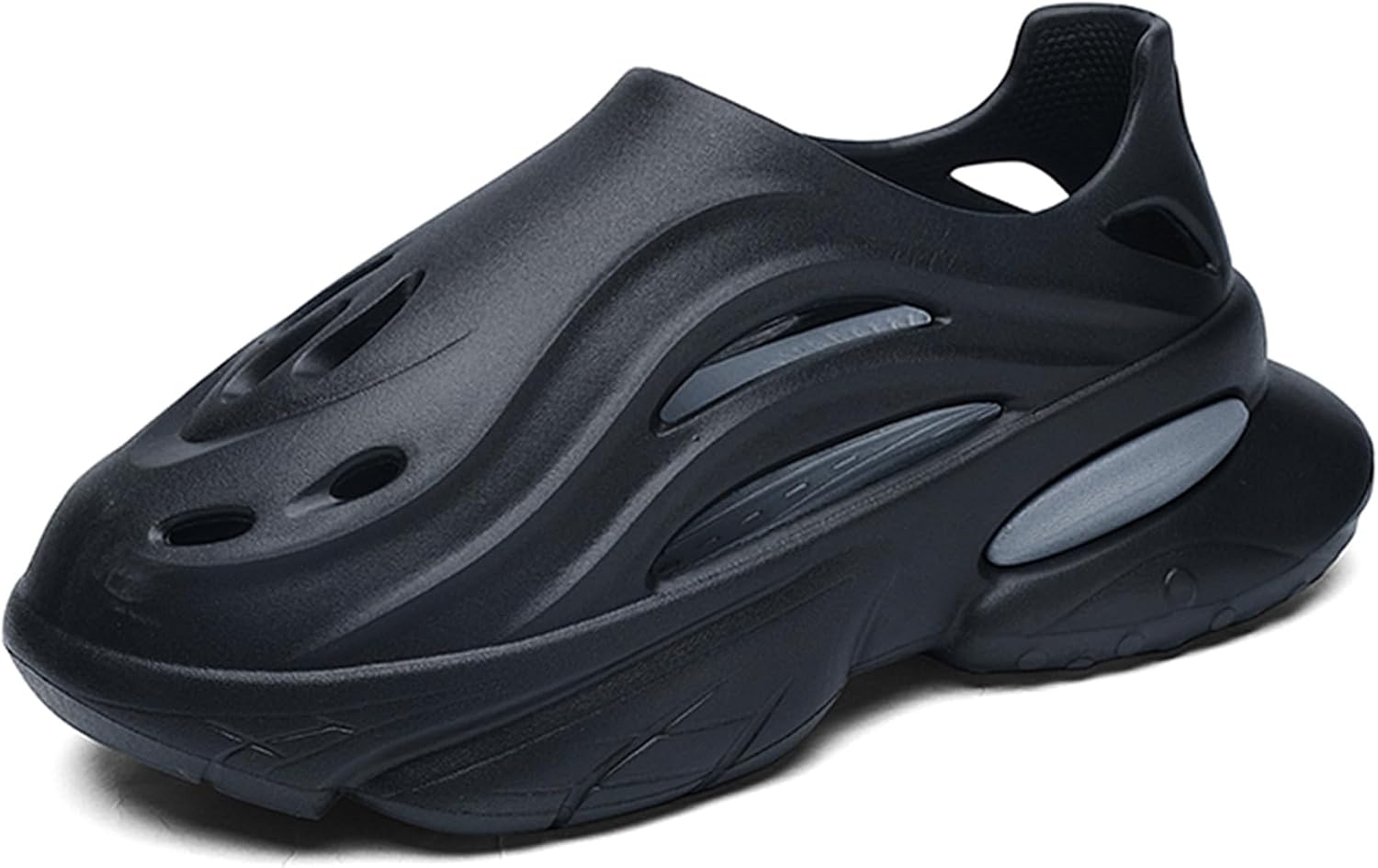 Мужские кроссовки Foam Runner с толстой подошвой из EVA, с вырезами, легкие, слипоны, для ходьбы, дышащие, мягкие пляжные сандалии Inkuil, черный
Мужские кроссовки Foam Runner с толстой подошвой из EVA, с вырезами, легкие, слипоны, для ходьбы, дышащие, мягкие пляжные сандалии Inkuil, черный