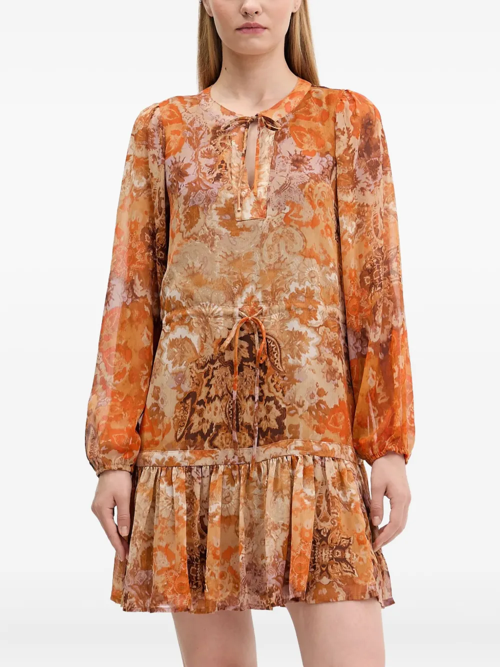 Платье с завязками Desigual, оранжевый
Платье с завязками Desigual, оранжевый